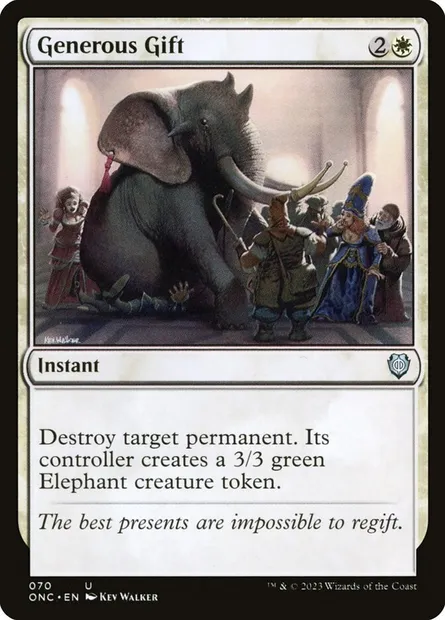 Generous Gift, Magic card ONC 70 — Phyrexia: All Will Be One Commander set