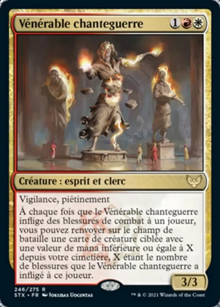 Vénérable chanteguerre, carte Magic STX 246 — extension Strixhaven: l'Académie des Mages