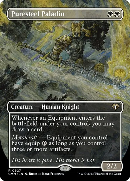 Puresteel Paladin, Magic card CMM 627 — Commander Masters set