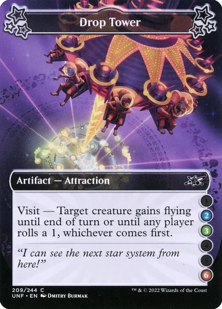 Drop Tower, Magic card UNF 209a — Unfinity set