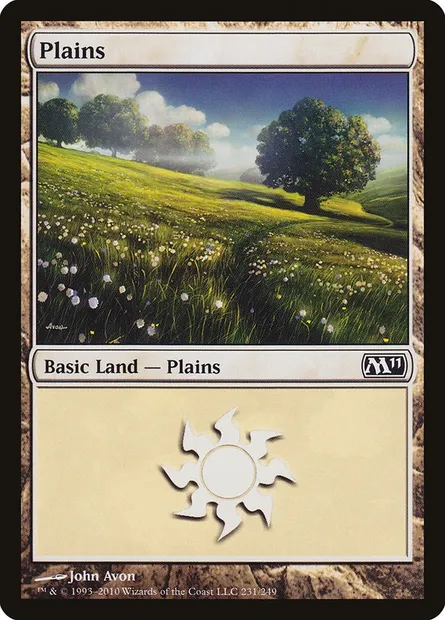 Plains, Magic card M11 231 — Magic 2011 set