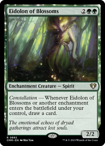 Eidolon of Blossoms, Magic card CMM 892 — Commander Masters set