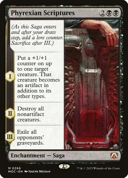 Phyrexian Scriptures, Magic card MOC 266 — March of the Machine Commander set