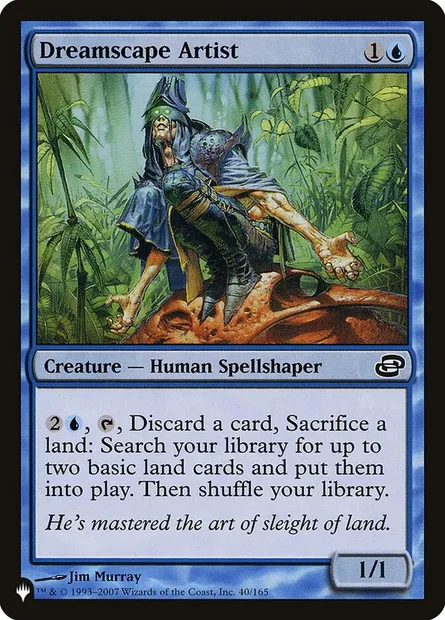 Dreamscape Artist, Magic card PLST PLC-40 — The List set