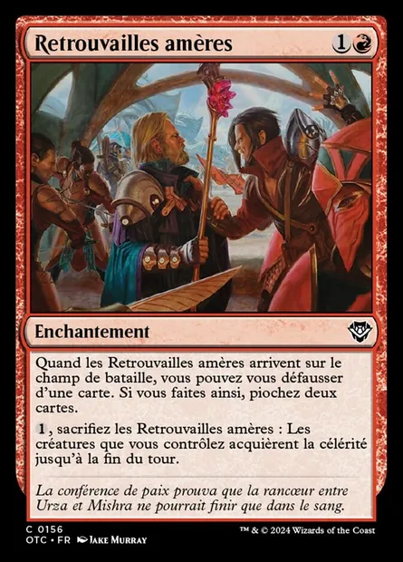 Retrouvailles amères, carte Magic OTC 156 — extension Outlaws of Thunder Junction Commander