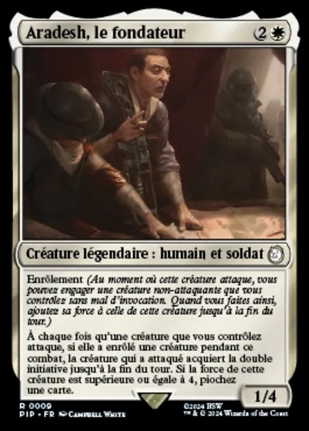 Aradesh, le fondateur, carte Magic PIP 9 — extension Fallout