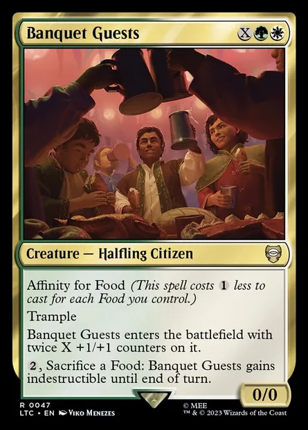 Banquet Guests, Magic card LTC 47 — Tales of Middle-earth Commander set