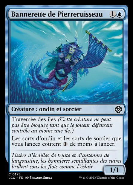 Bannerette de Pierreruisseau, carte Magic LCC 173 — extension The Lost Caverns of Ixalan Commander