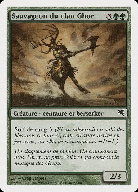 Ghor-Clan Savage, Magic card PSAL I55 — Salvat 2005 set