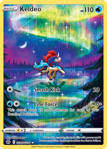 Keldeo, Pokémon card CRZ GG07 — Crown Zenith set