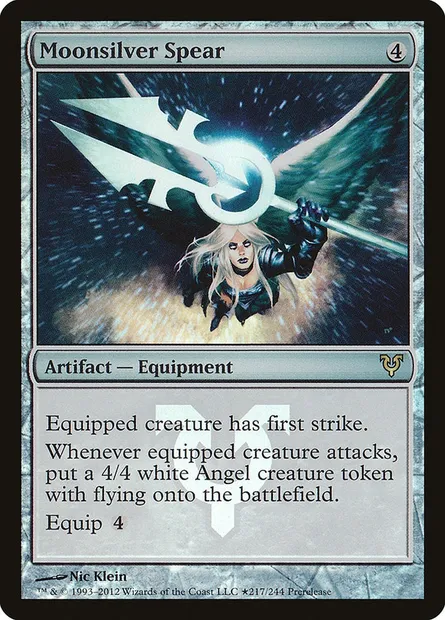 Moonsilver Spear, Magic card PAVR 217★ — Avacyn Restored Promos set