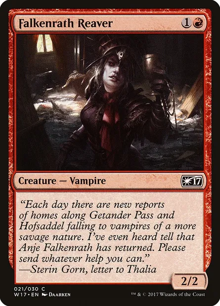 Falkenrath Reaver, Magic card W17 21 — Welcome Deck 2017 set