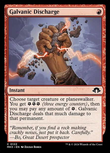 Galvanic Discharge, Magic card MH3 122 — Modern Horizons 3 set