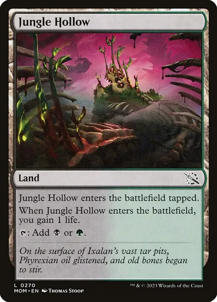 Jungle Hollow, Magic card MOM 270 — March of the Machine set