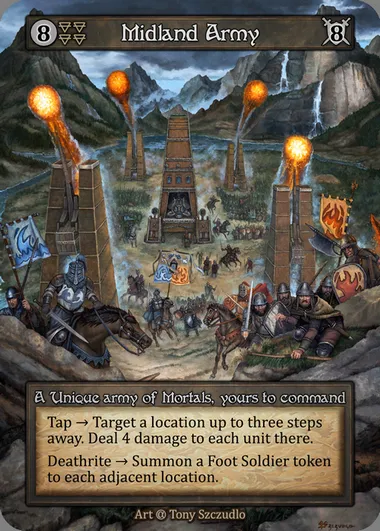 Midland Army, carte Sorcery ALP 100 — extension Alpha