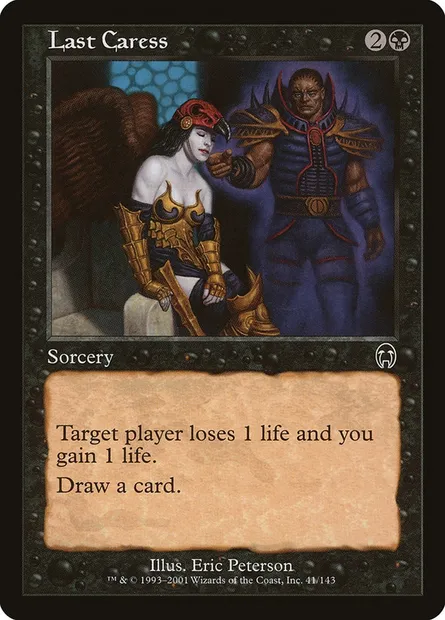 Last Caress, Magic card APC 41 — Apocalypse set