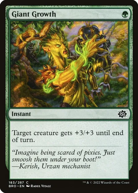 Giant Growth, Magic card BRO 183 — The Brothers' War set