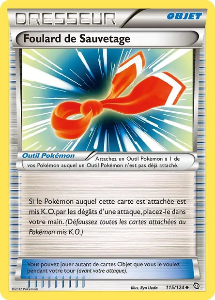 Foulard de Sauvetage, carte Pokémon DRX 115 — extension Dragons Éxaltés