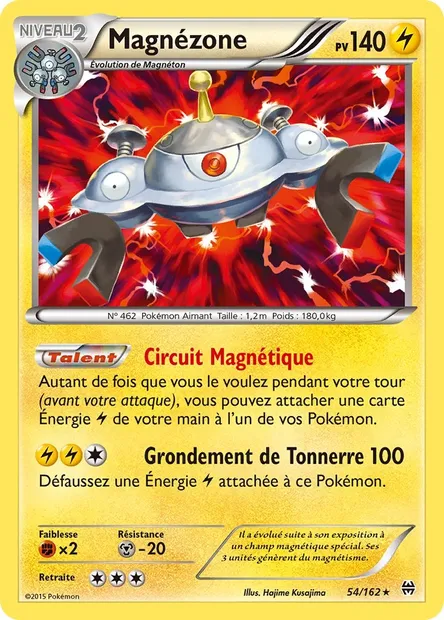 Magnézone, carte Pokémon BKT 54 — extension Impulsion Turbo