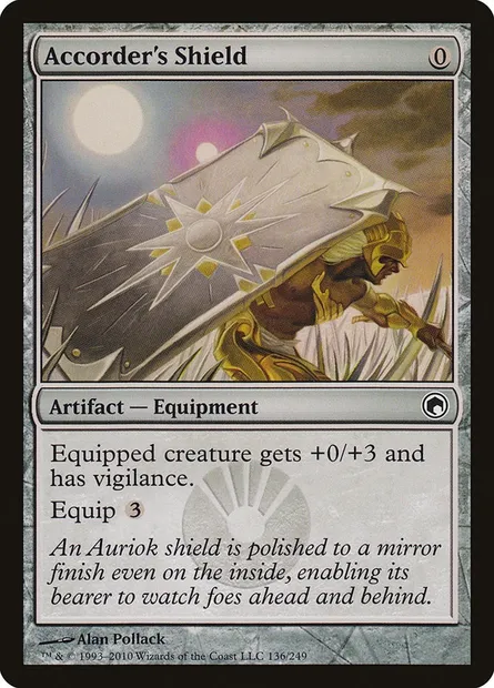 Accorder's Shield, Magic card SOM 136 — Scars of Mirrodin set
