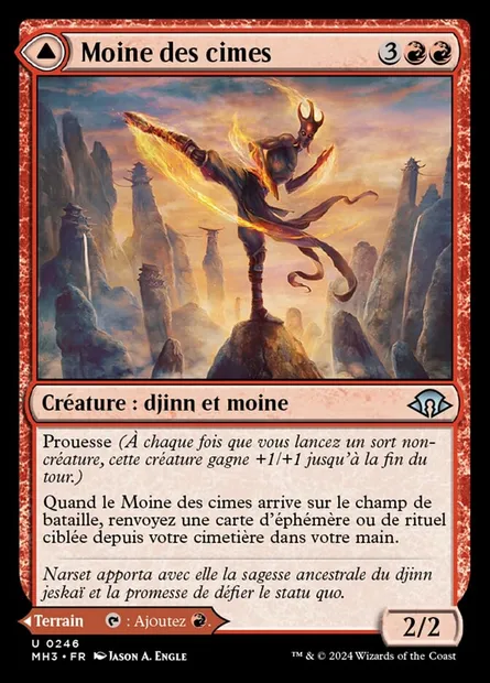 Moine des cimes // Pic mystique, carte Magic MH3 246 — extension Modern Horizons 3