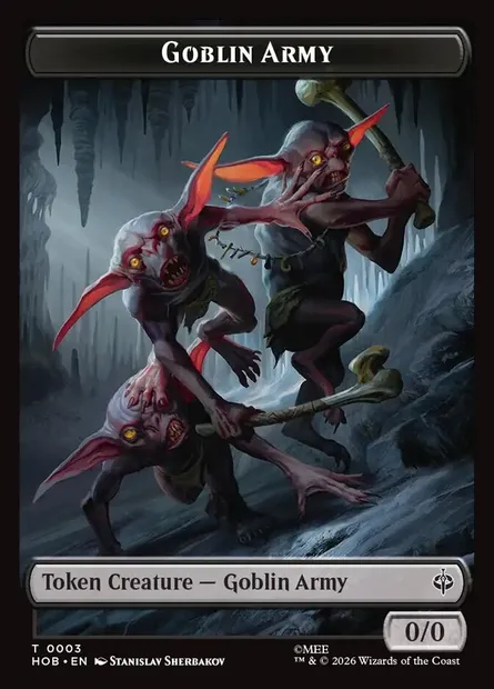 Goblin Army, Magic card THOB 3 — The Hobbit Tokens set