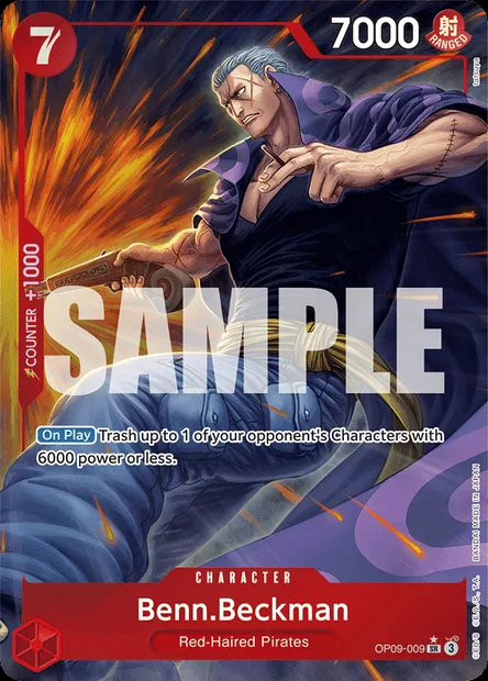 Benn.Beckman, One Piece card OP09-009 — EMPERORS IN THE NEW WORLD set