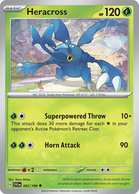 Heracross, Pokémon card SVI 002 — Scarlet & Violet set