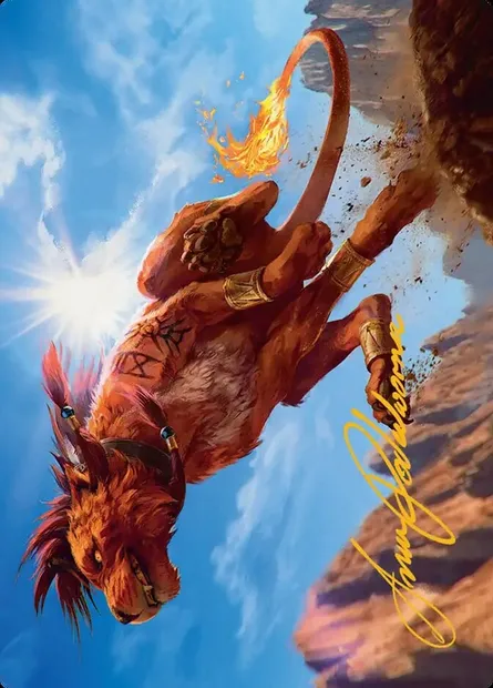 Red XIII, Proud Warrior // Red XIII, Proud Warrior, Magic card AFIN 30 — Final Fantasy Art Series set