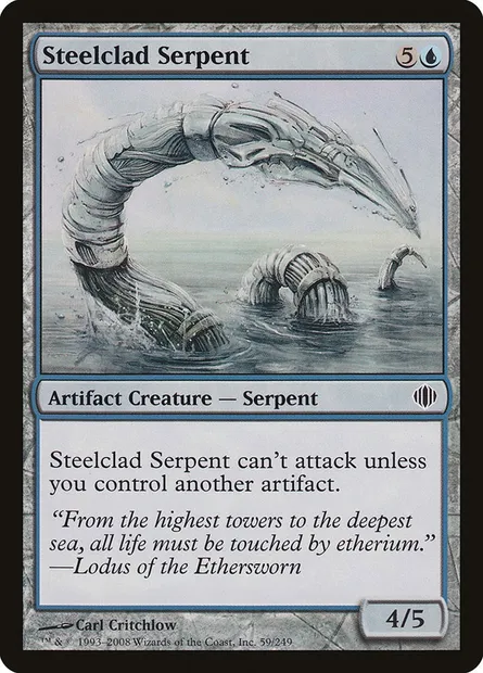 Steelclad Serpent, Magic card ALA 59 — Shards of Alara set