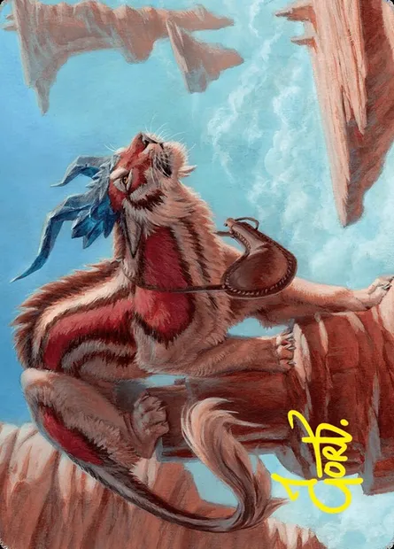 Felidar Savior // Felidar Savior, Magic card AFDN 3 — Foundations Art Series set