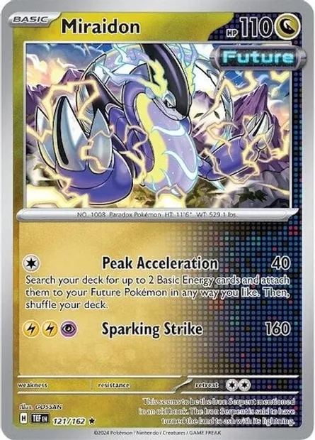 Miraidon, carte Pokémon TDX 121-4 — extension Theme Deck & Blisters Exclusives
