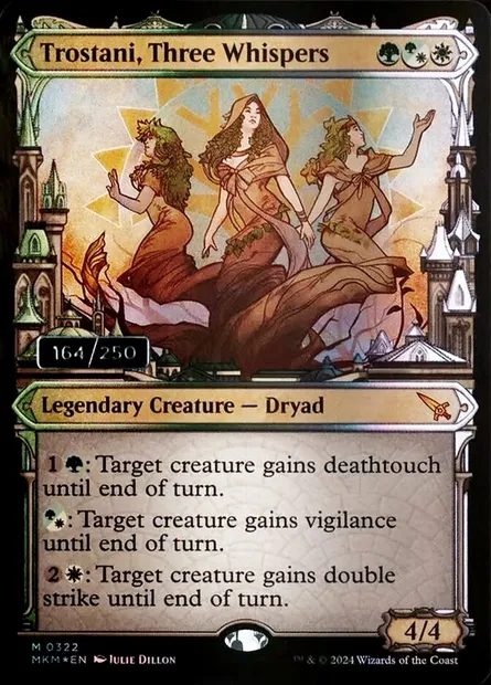 Trostani, Three Whispers, Magic card MKM 322z — Murders at Karlov Manor set