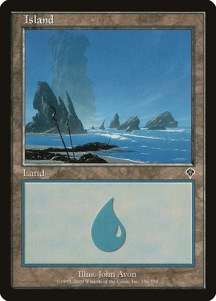 Île, carte Magic INV 336 — extension Invasion