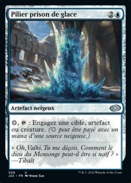 Pilier prison de glace, carte Magic J22 308 — extension Jumpstart 2022