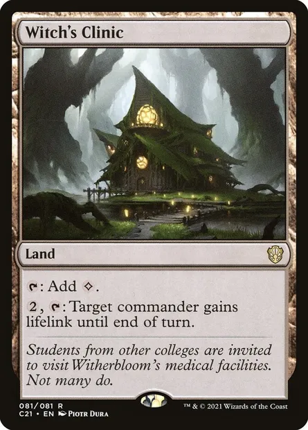 Witch's Clinic, Magic card C21 81 — Commander 2021 set