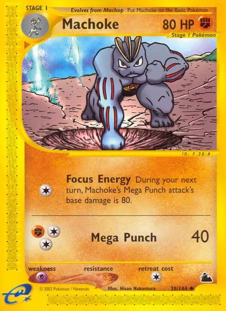 Machoke, Pokémon card SK 38 — Skyridge set