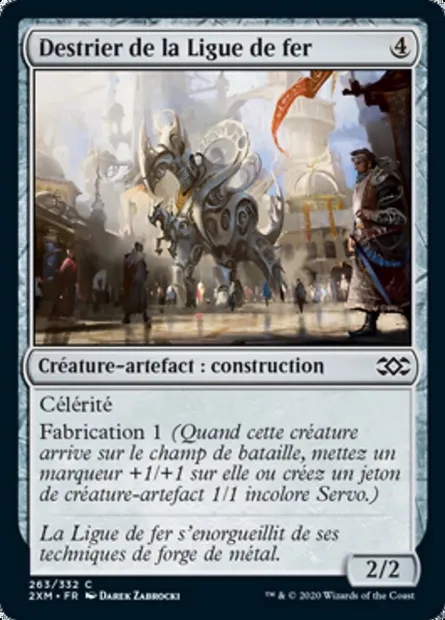 Destrier de la Ligue de fer, carte Magic 2XM 263 — extension Double Masters