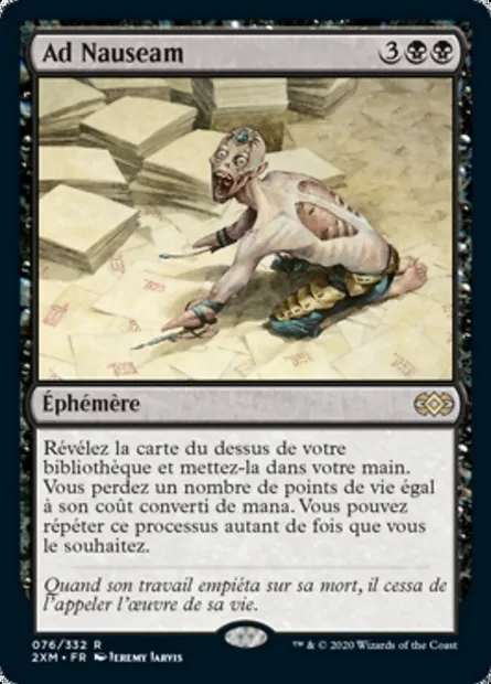 Ad Nauseam, carte Magic 2XM 76 — extension Double Masters