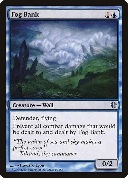 Fog Bank, Magic card C13 44 — Commander 2013 set