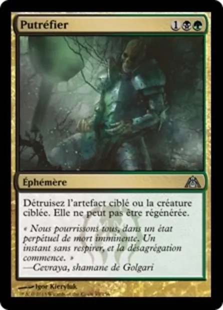 Putréfier, carte Magic DGM 93 — extension Le labyrinthe du dragon