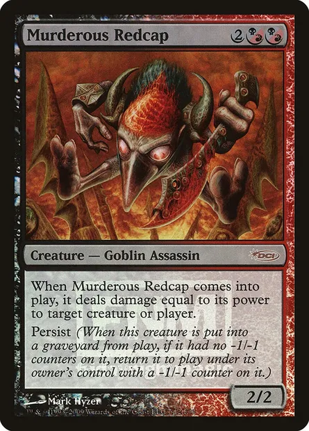 Murderous Redcap, Magic card F09 7 — Friday Night Magic 2009 set