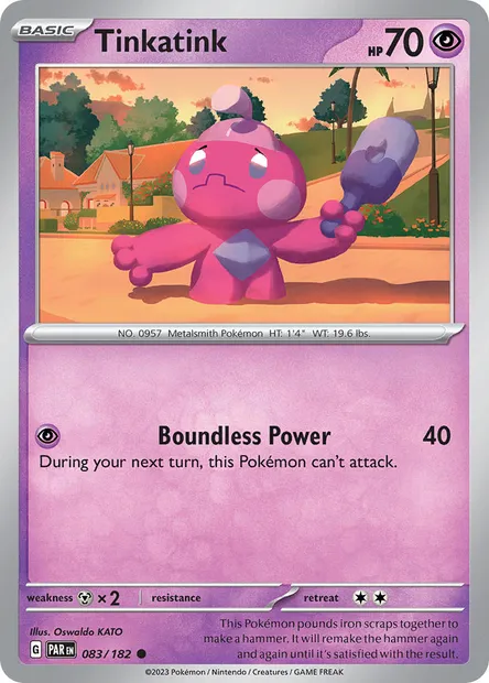 Tinkatink, Pokémon card PAR 083 — Paradox Rift set