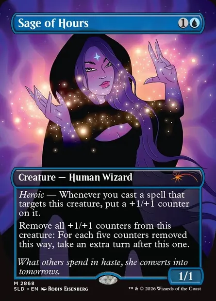 Sage des heures, carte Magic SLD 2868 — extension Secret Lair Drop