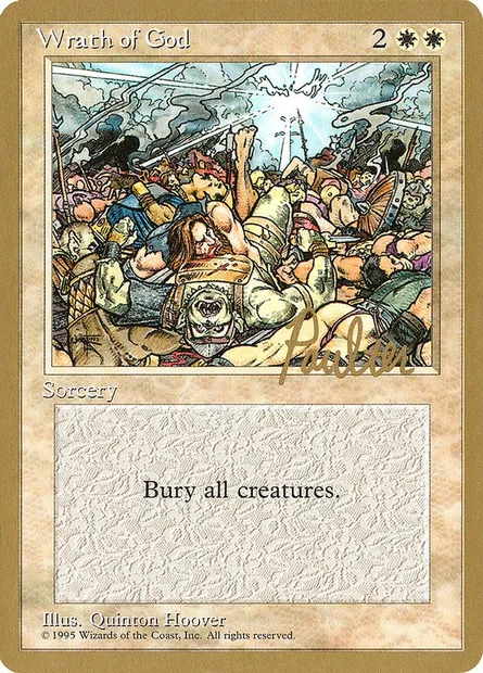 Wrath of God, Magic card PTC pp58 — Pro Tour Collector Set set