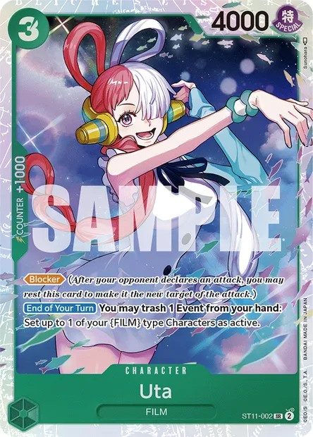 Uta, One Piece card ST11-002 — Uta set