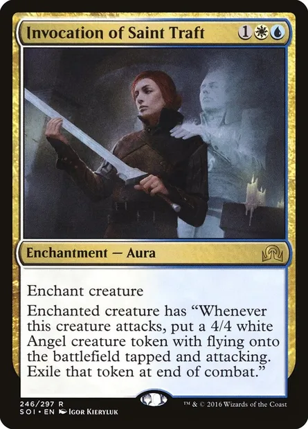 Invocation of Saint Traft, Magic card SOI 246 — Shadows over Innistrad set