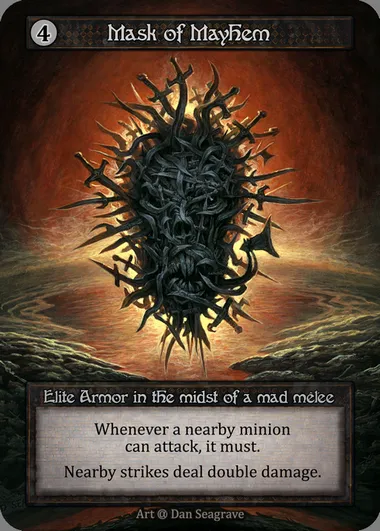 Mask of Mayhem, Sorcery card ALP 316 — Alpha set