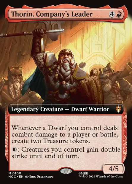 Thorin, Company's Leader, Magic card HOC 100 — The Hobbit Eternal set