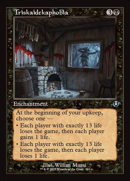Triskaidekaphobia, Magic card INR 391 — Innistrad Remastered set